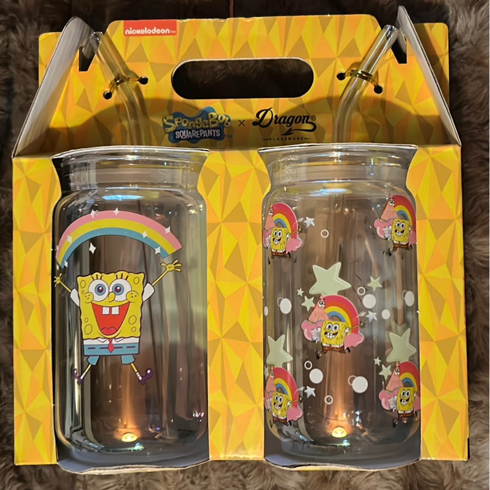 SpongeBob SquarePants Party Glass Set - Yellow